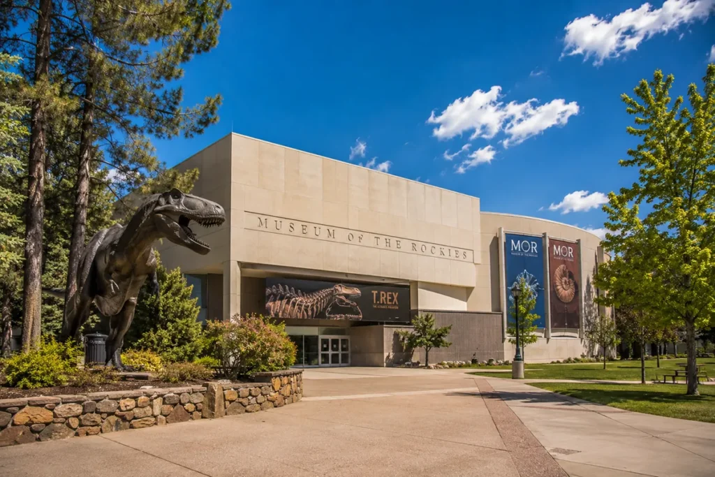 Museum of the Rockies Bozeman Montana exterior with Montana State University campus