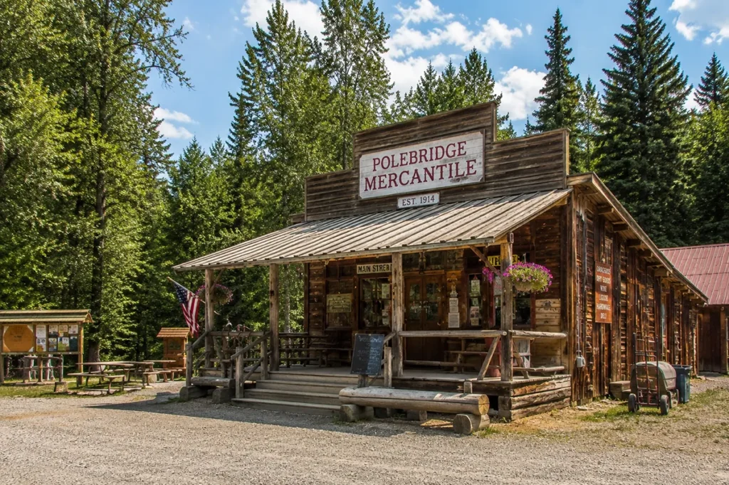 Polebridge Mercantile off-grid bakery in the North Fork of Flathead County near Glacier National Park Montana