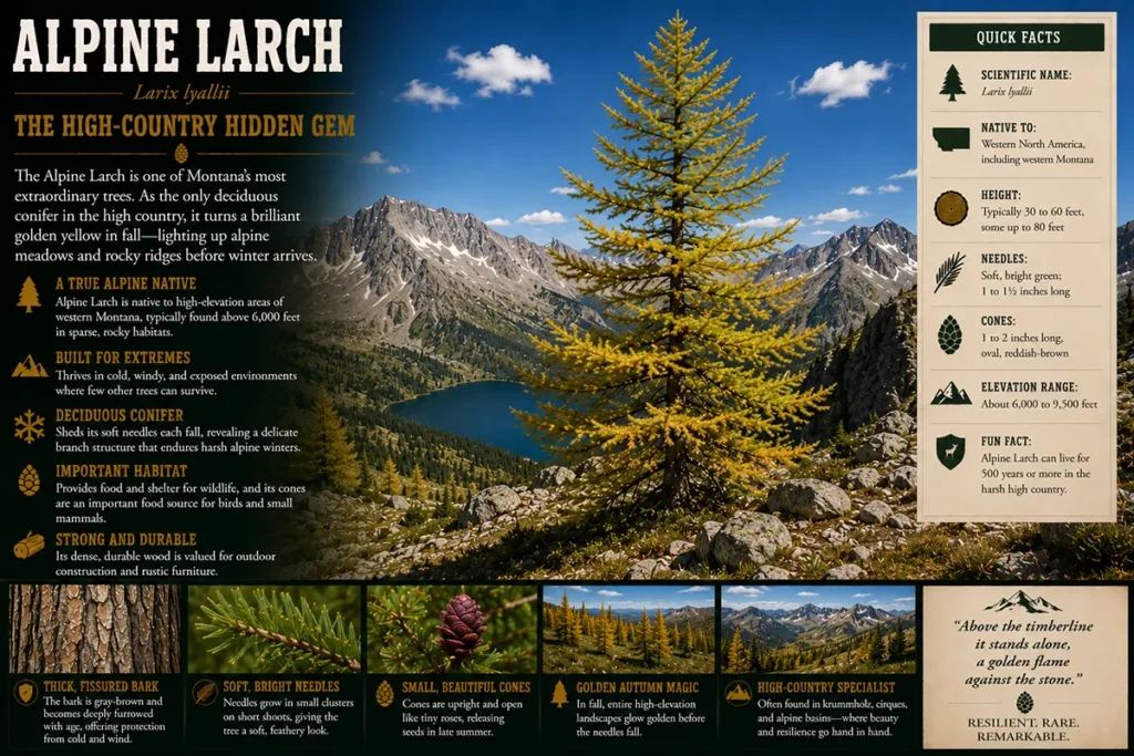 Alpine Larch (Larix lyallii) — The High-Country Hidden Gem