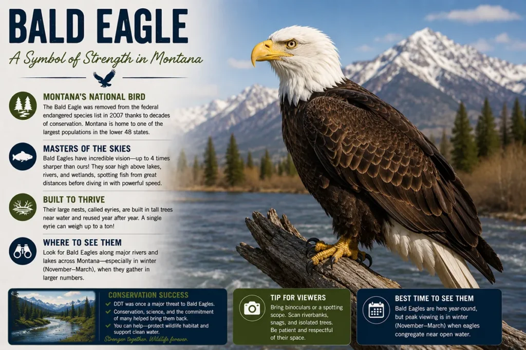 Bald eagles of Montana: A symbol of strength