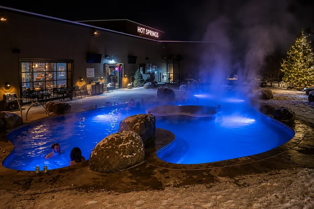 Broadwater Hot Springs Cold Plunge All 7 Pools