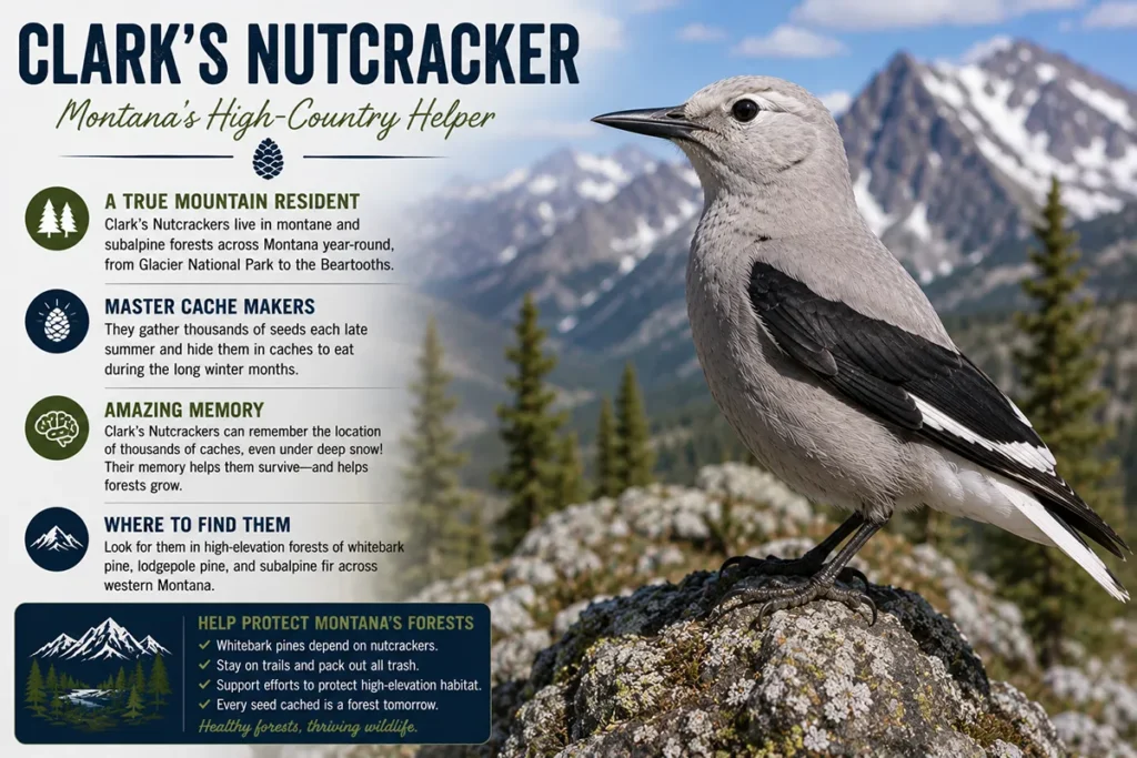 Clark's Nutcracker Montana's Mountain Helper