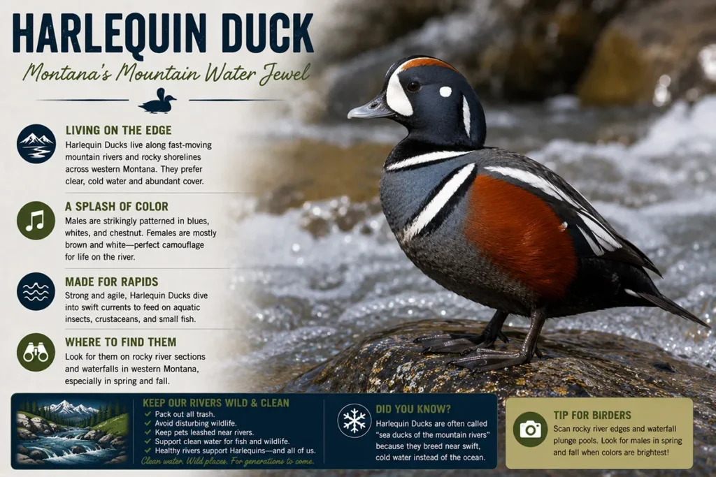 Harlequin duck: Montana's mountain jewel