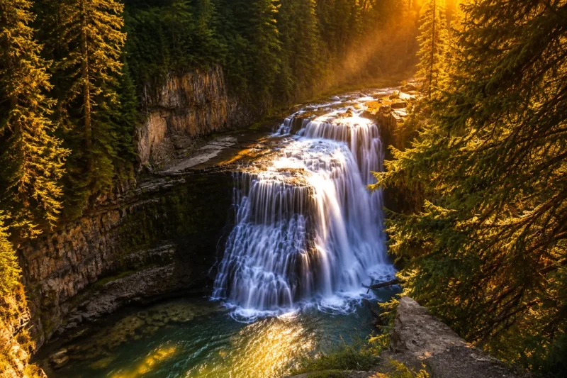 Ousel Falls Arial View - Ousel Falls Montana: Complete Trail Guide & Tips