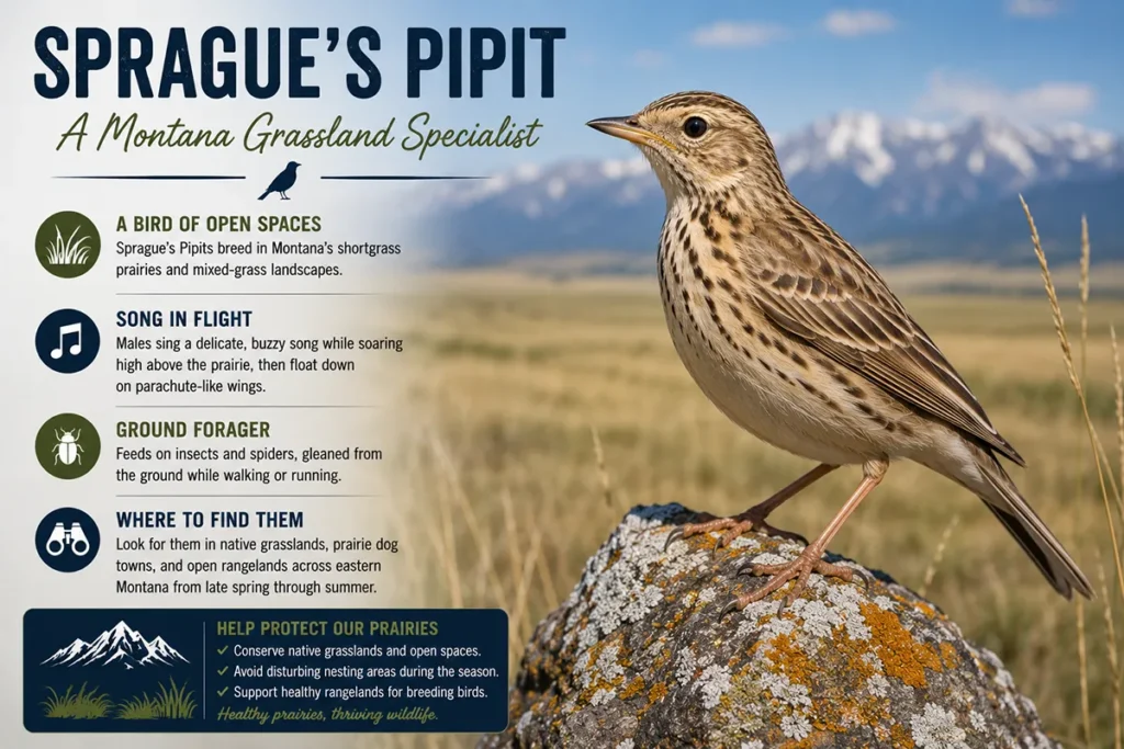 Sprague’s Pipit Montana Grassland Specialist