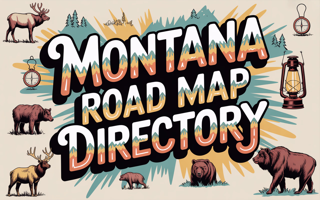 Montana Road Map Directory