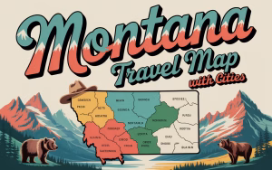 Montana Travel Map With Cities
