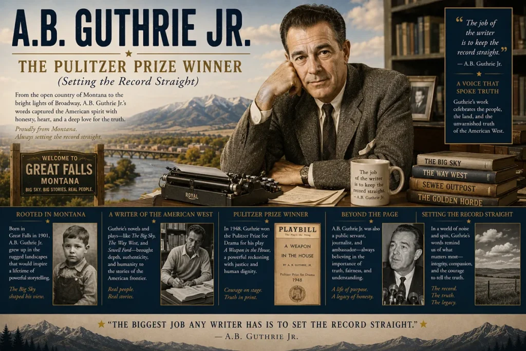 A.B. Guthrie Jr. — The Pulitzer Prize Winner
