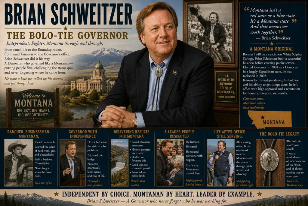 Brian Schweitzer — The Bolo-Tie Governor