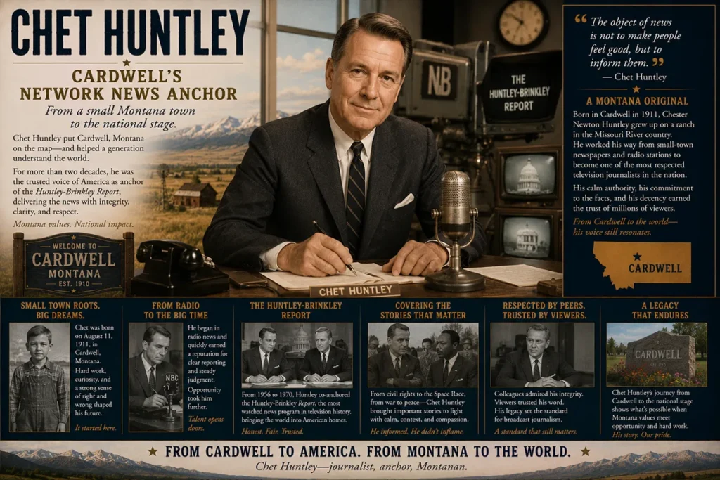 Chet Huntley — Cardwell's Network News Anchor