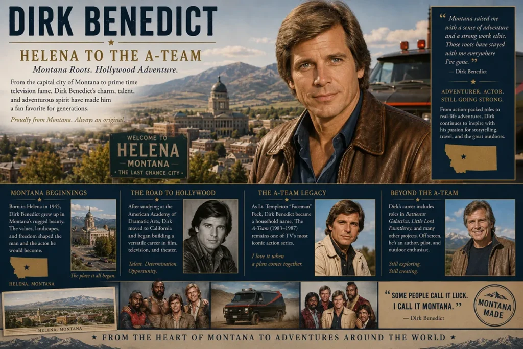 Dirk Benedict — Helena to The A-Team
