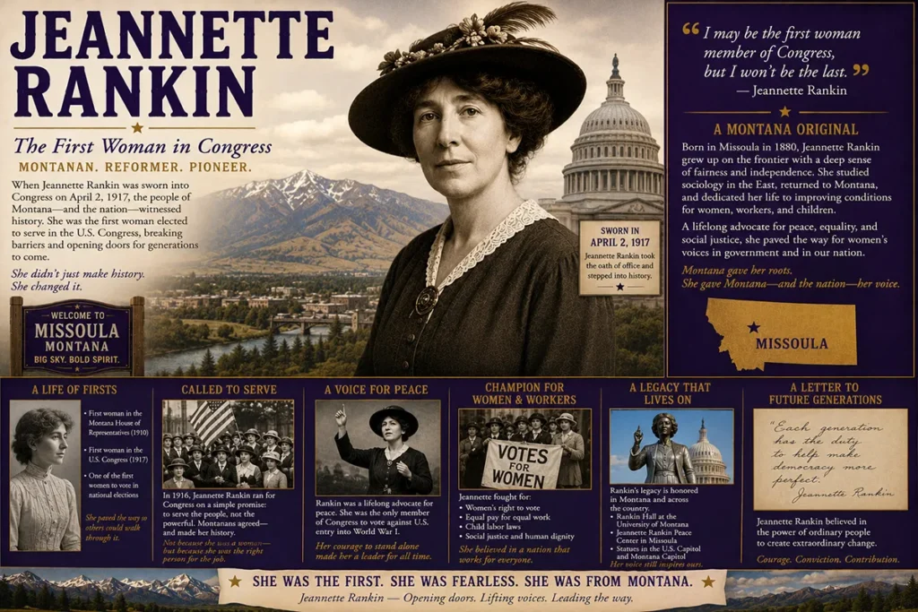 Jeannette Rankin — The First Woman in Congress