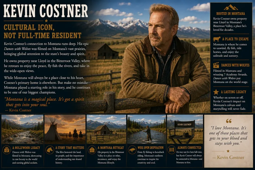 Kevin Costner — Cultural Icon, Not Full-Time Resident