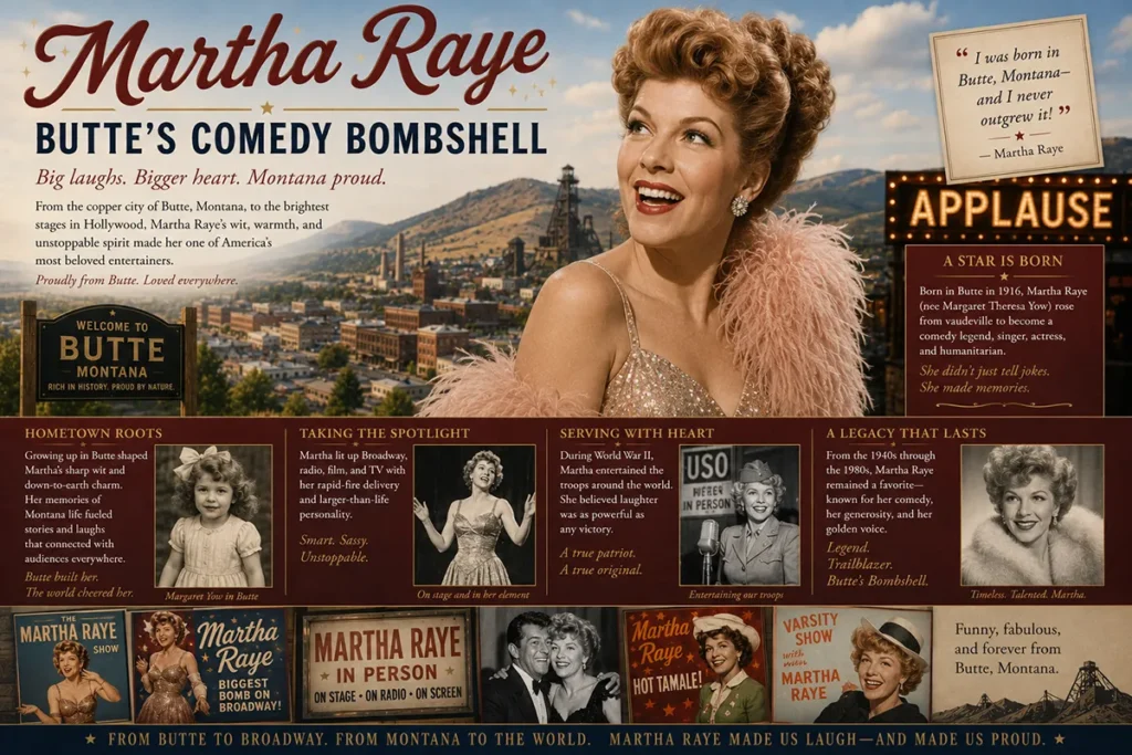 Martha Raye — Butte's Comedy Bombshell