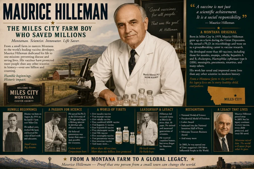 Maurice Hilleman — The Miles City Farm Boy Who Saved Millions