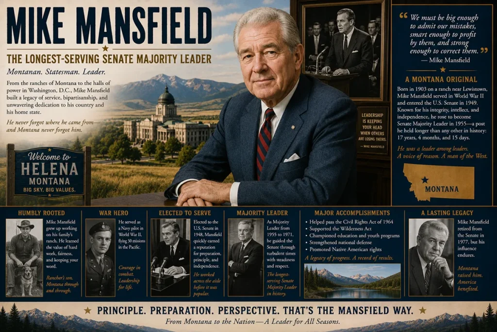 Mike Mansfield — The Longest-Serving Senate Majority Leader