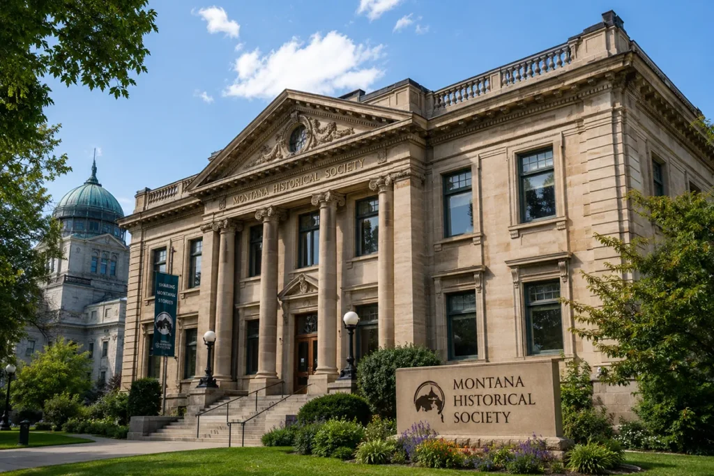 Exterior of the Montana Historical Society building near the State Capitol