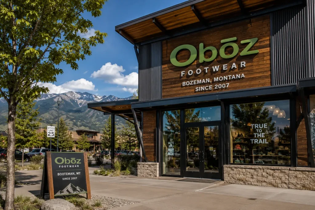 Obōz storefront in Bozeman