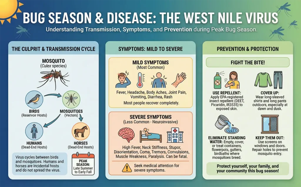 Bug Season and Disease The West Nile Virus
