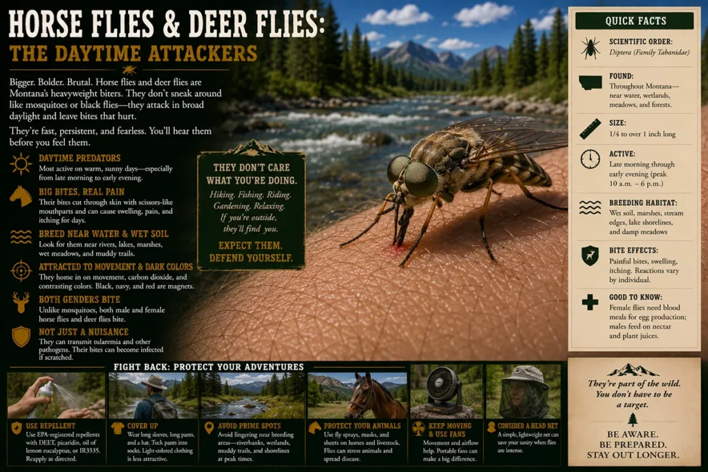 Horse Flies and Deer Flies: The Daytime Attackers