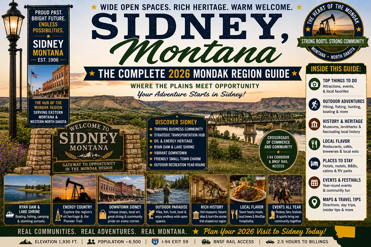 Sidney Montana Gateway to Opportunity - Sidney, Montana: The Complete 2026 MonDak Region Guide