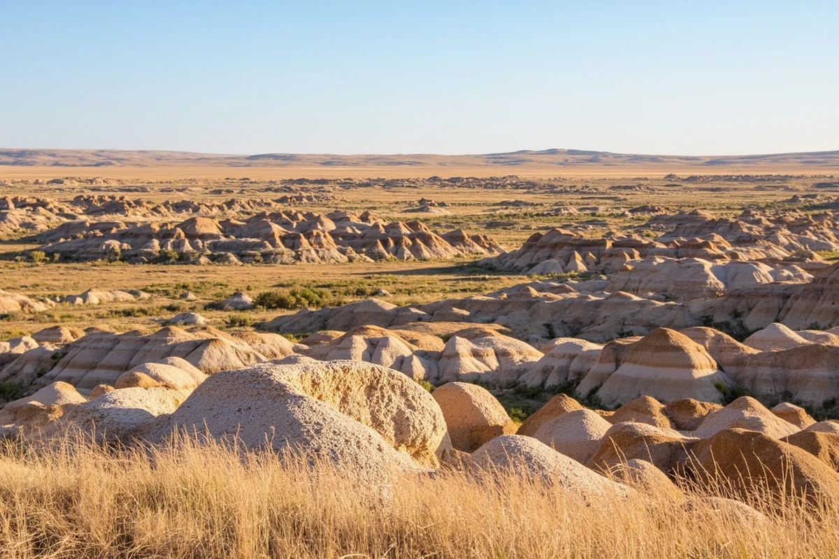 Badlands formations at Makoshika State Park near Glendive