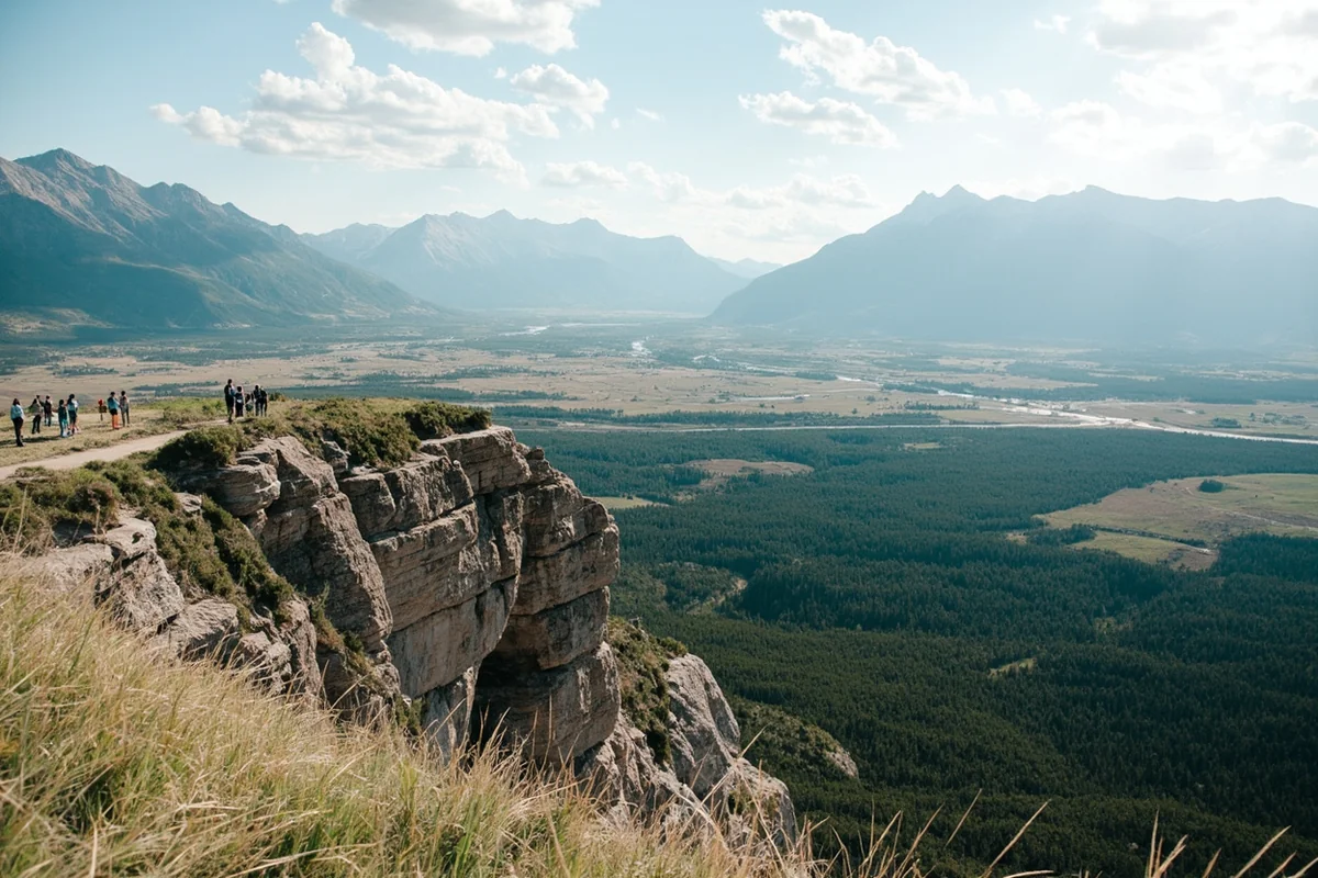 Beartooth Highway scenic overlook with minimal crowds during late summer