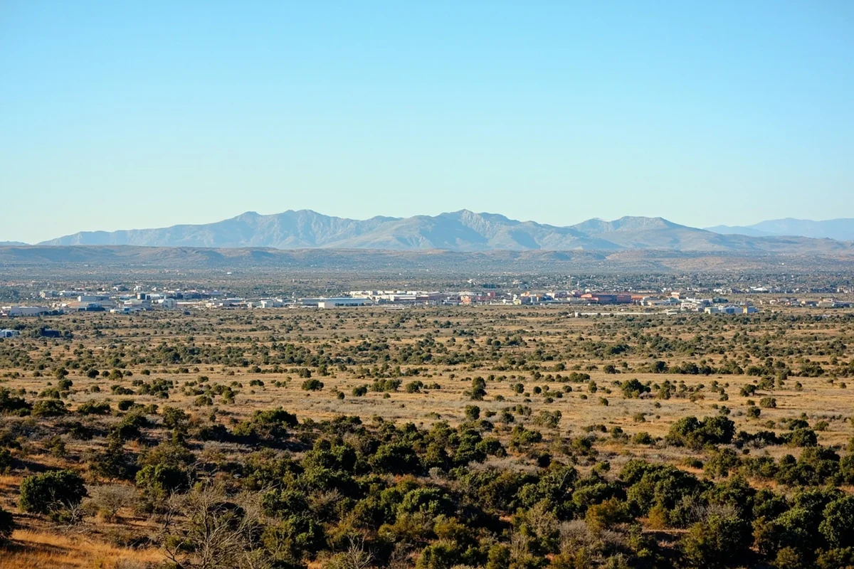 Billings skyline showing urban development with distant rimrocks