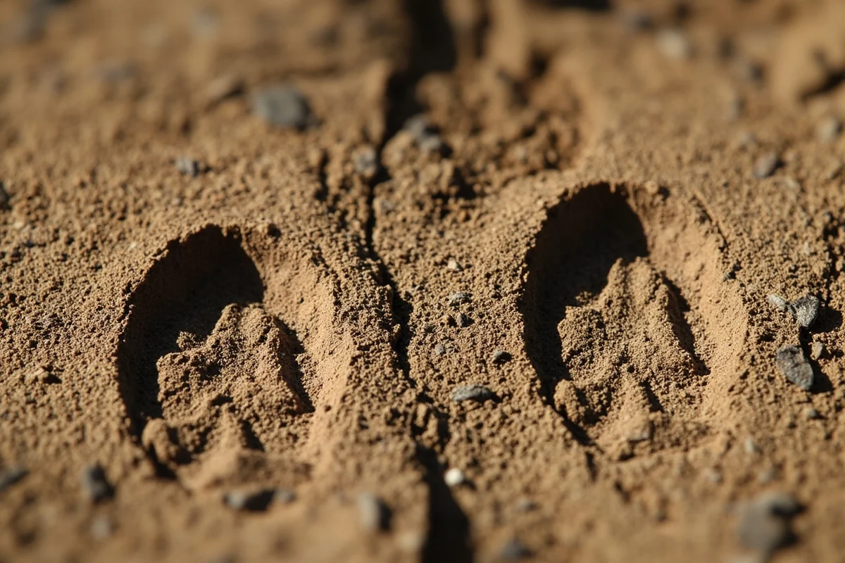 Detailed comparison of mountain lion track vs canine track showing claw mark differences