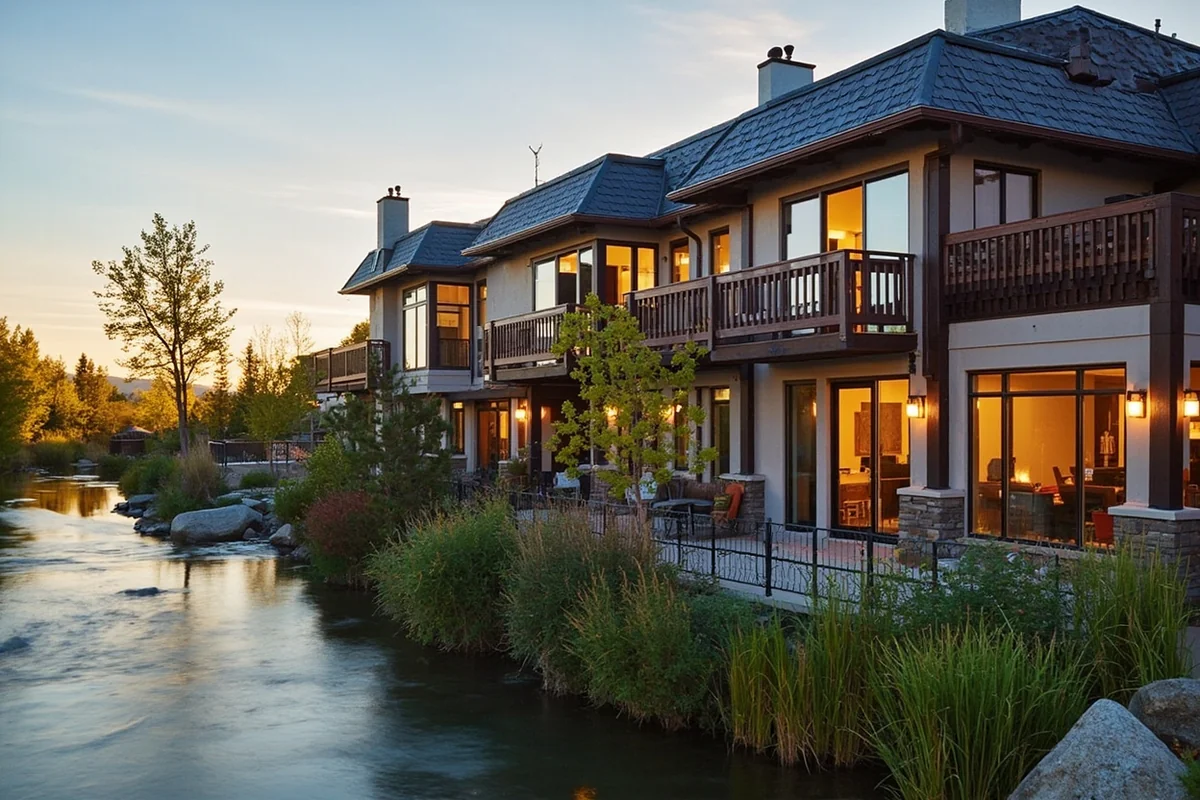 DoubleTree by Hilton Missoula exterior showing the Clark Fork River and balcony rooms