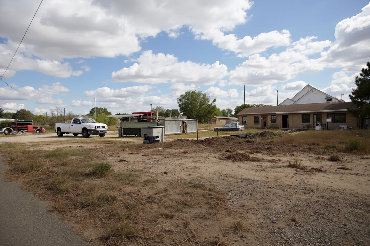 East Helena community with visible industrial remediation work