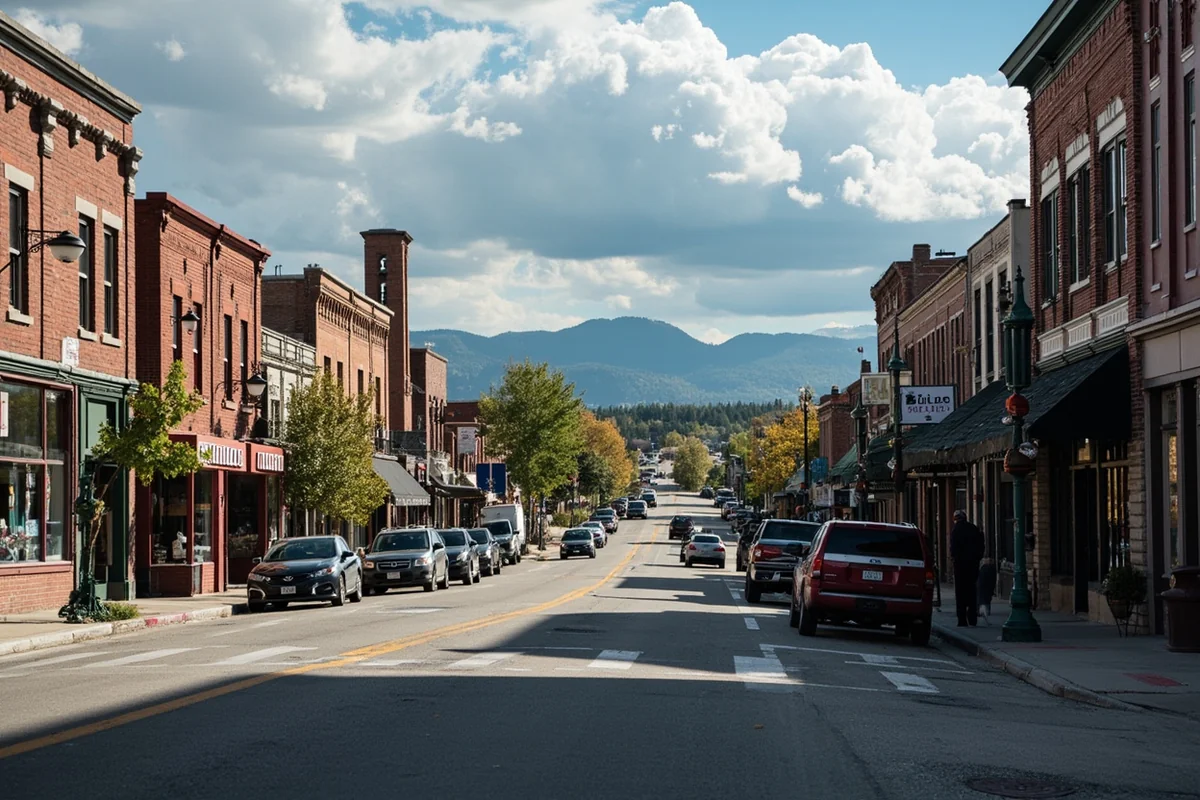Historic Butte, Montana streetscape