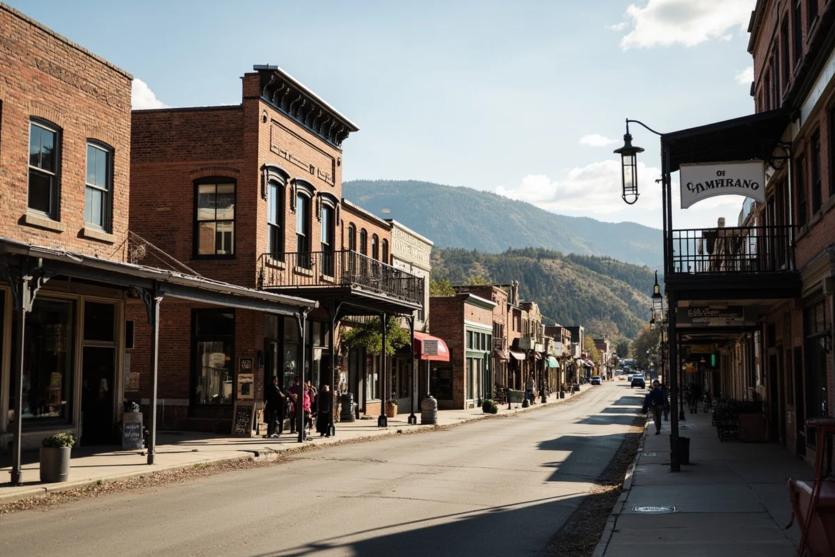 Historic downtown Butte, Montana, showing preserved mining-era architecture and cultural heritage