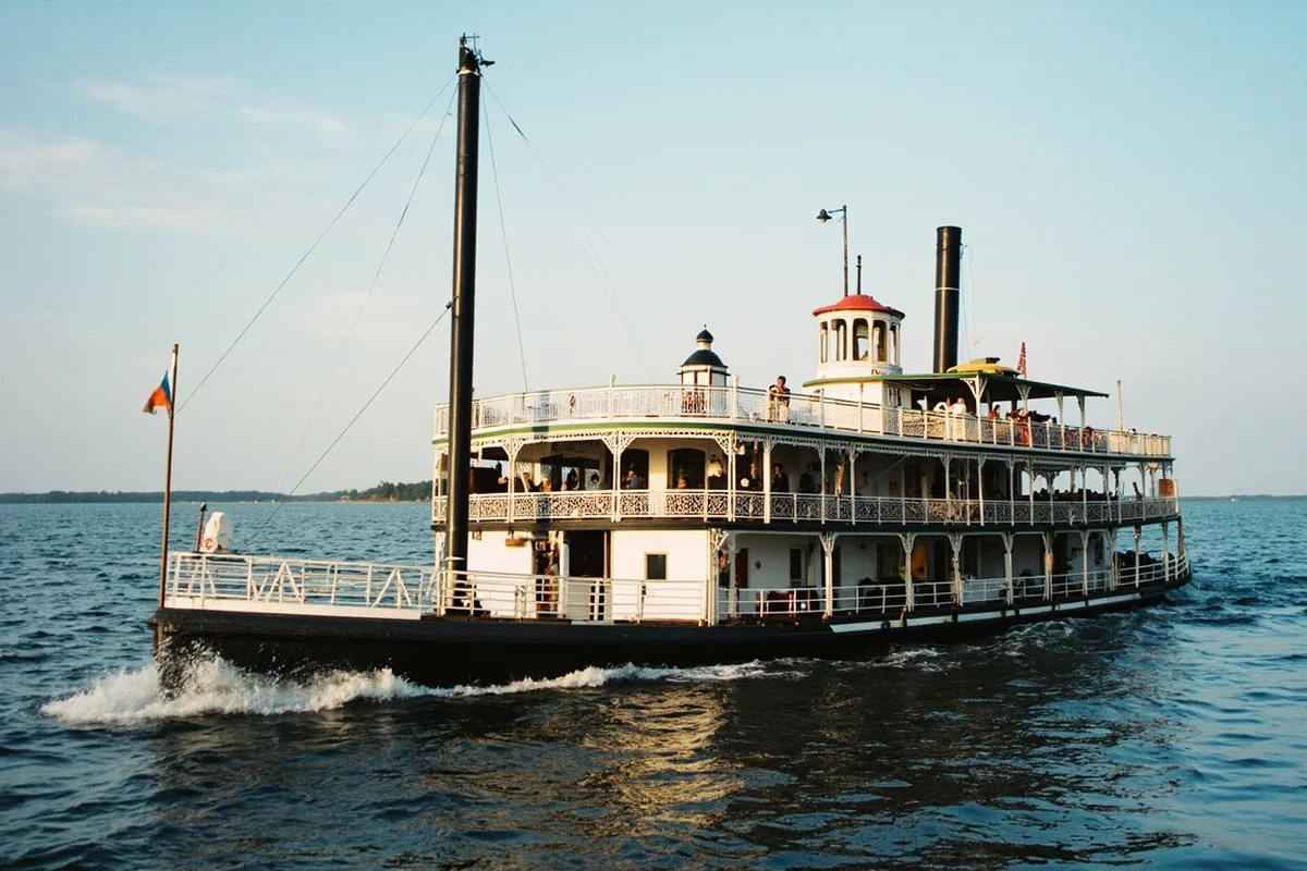 Historic photograph of a Missouri River steamboat similar to those that sank in Montana waters