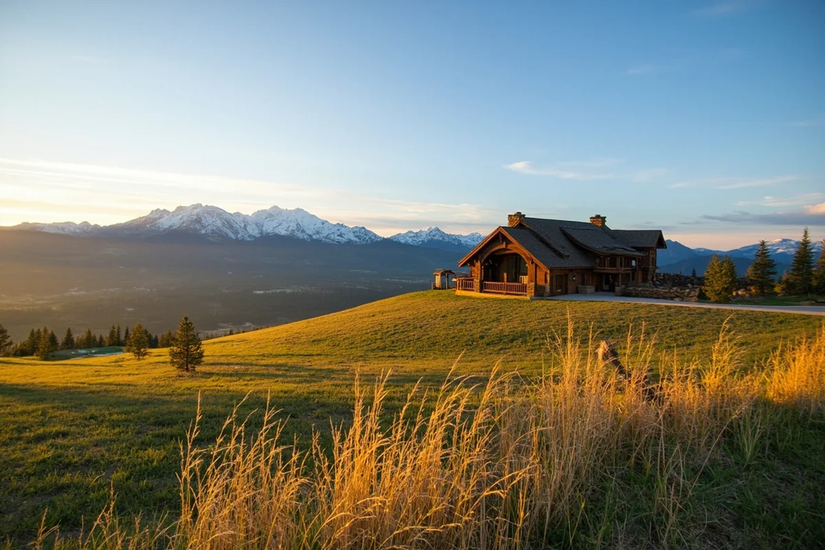 Luxury Montana ranch property with expansive mountain views
