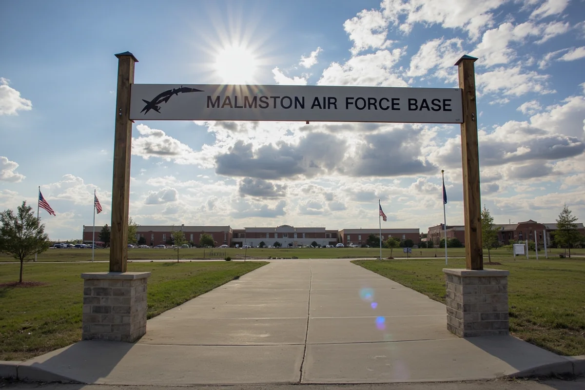 Malmstrom Air Force Base entrance or historical photo