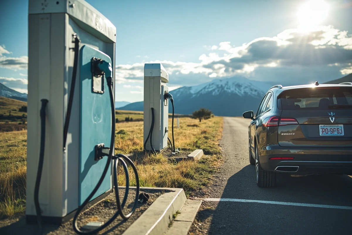 Map showing EV charging stations across Montana's major routes