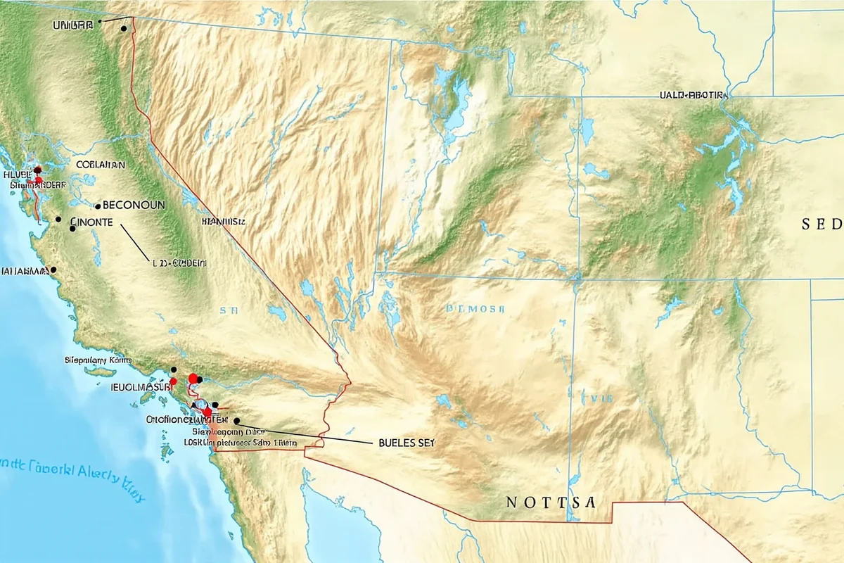 Map showing Montana airports and nearby alternative airports in neighboring states