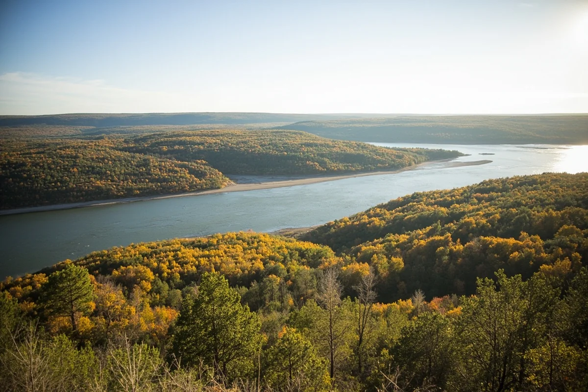 Missouri Headwaters State Park near Three Forks showing the confluence of rivers
