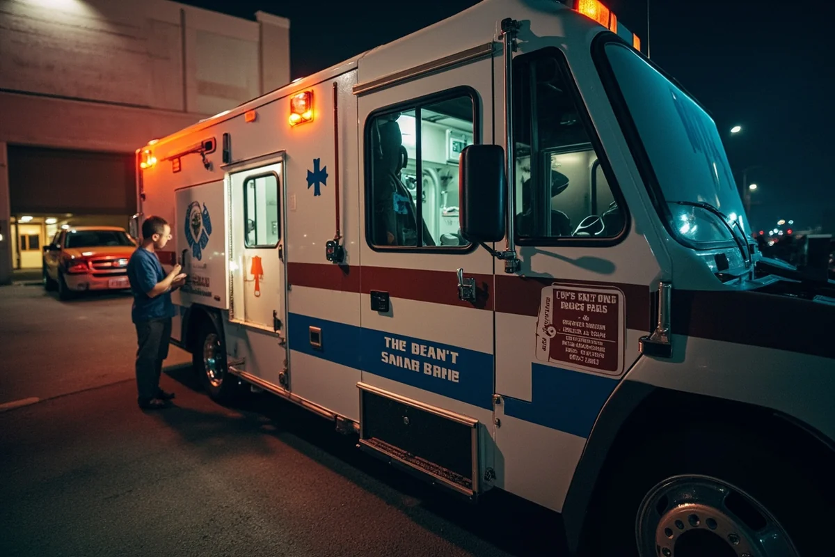 Montana hospital or emergency services vehicle - representing medical preparedness for snake bites