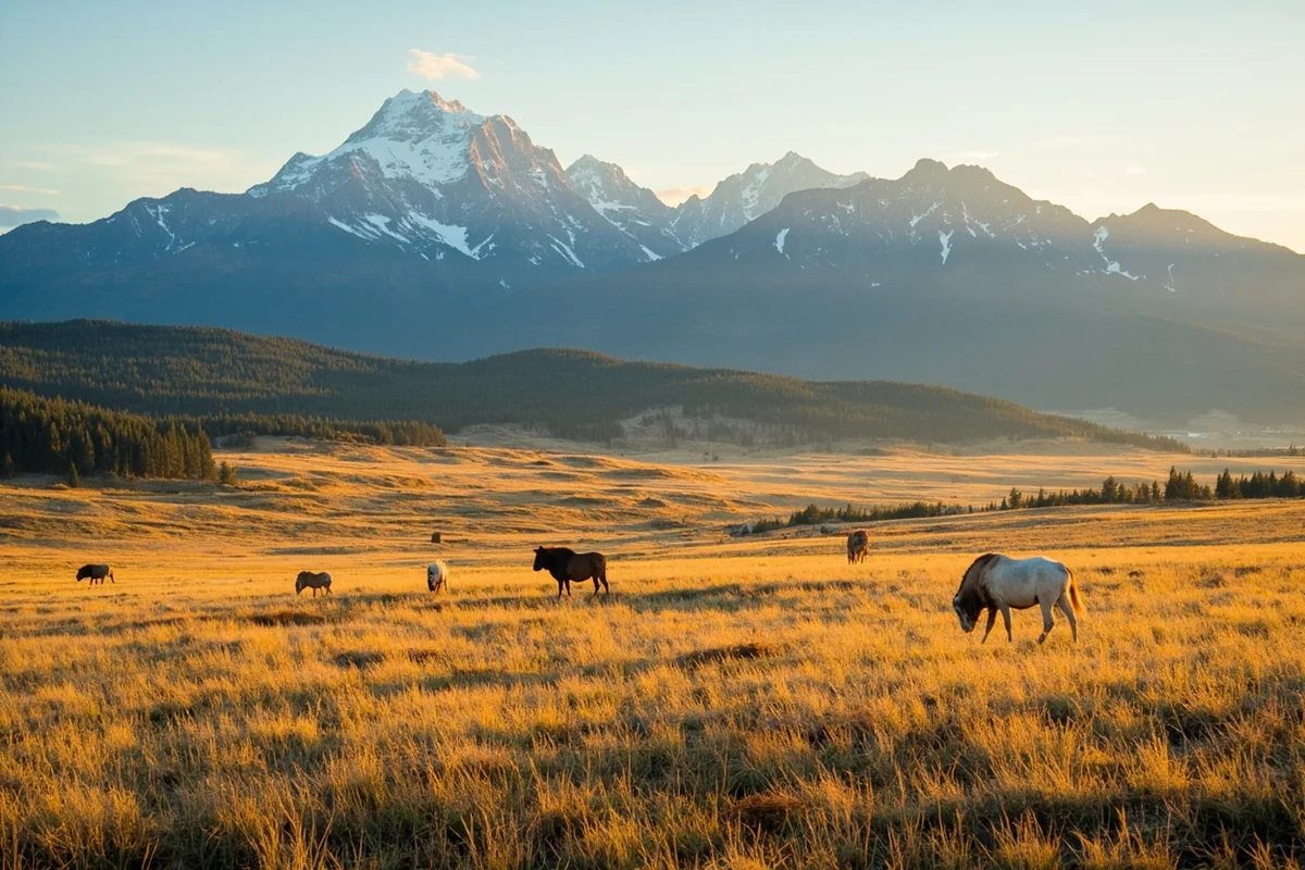 Montana ranch landscape similar to those featured in Yellowstone TV series