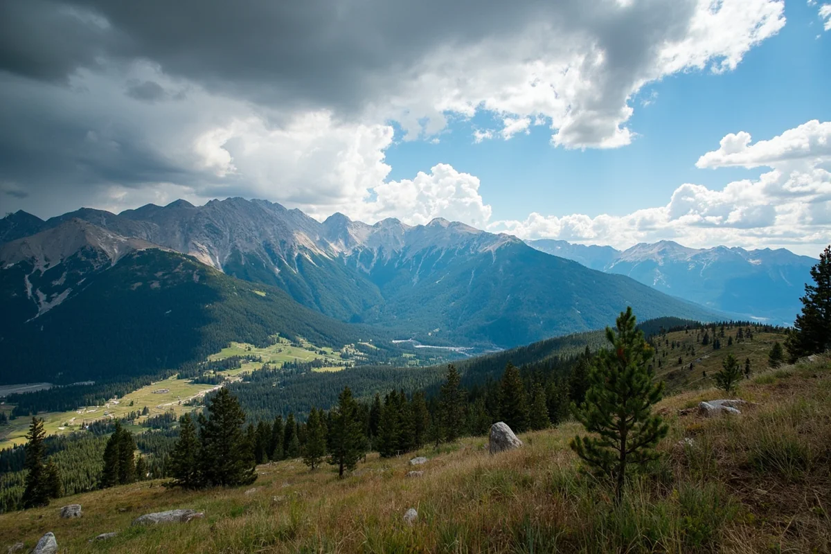 Mountain landscape showing Montana's diverse terrain and weather patterns