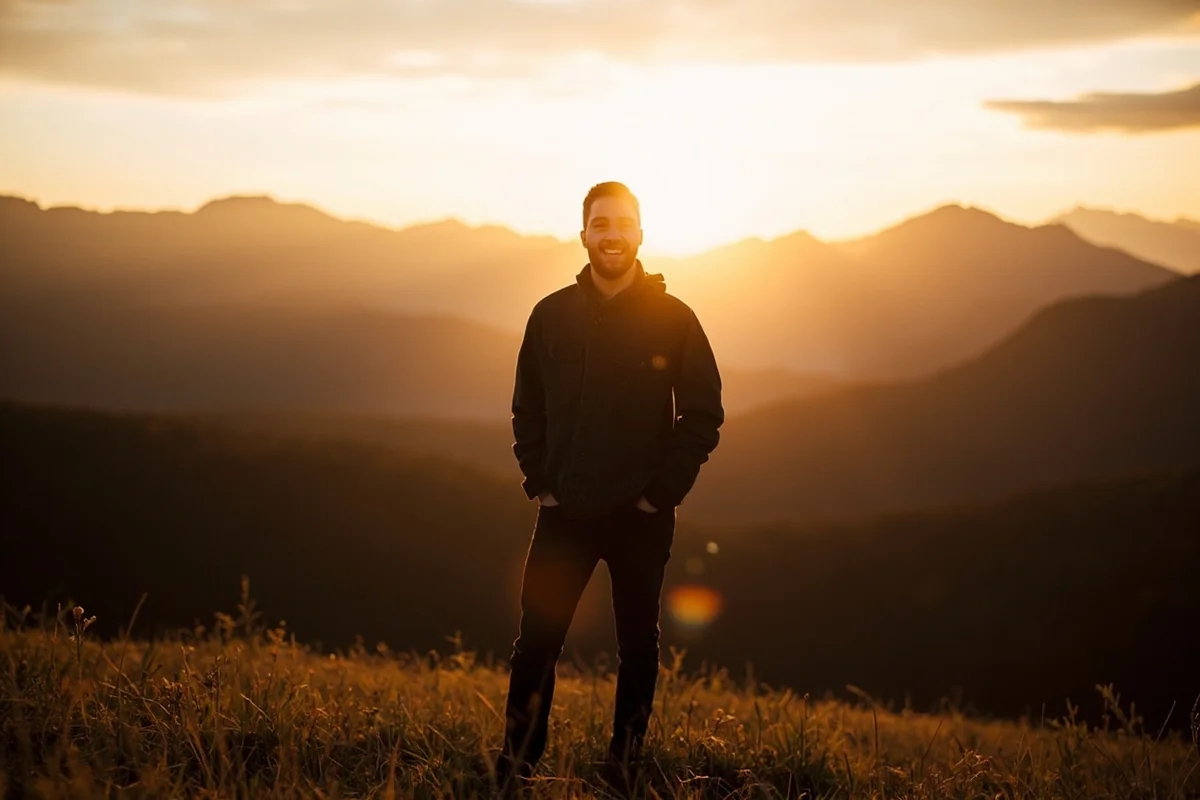 Person standing at a Montana scenic overlook at golden hour, representing the decision to embrace Montana living