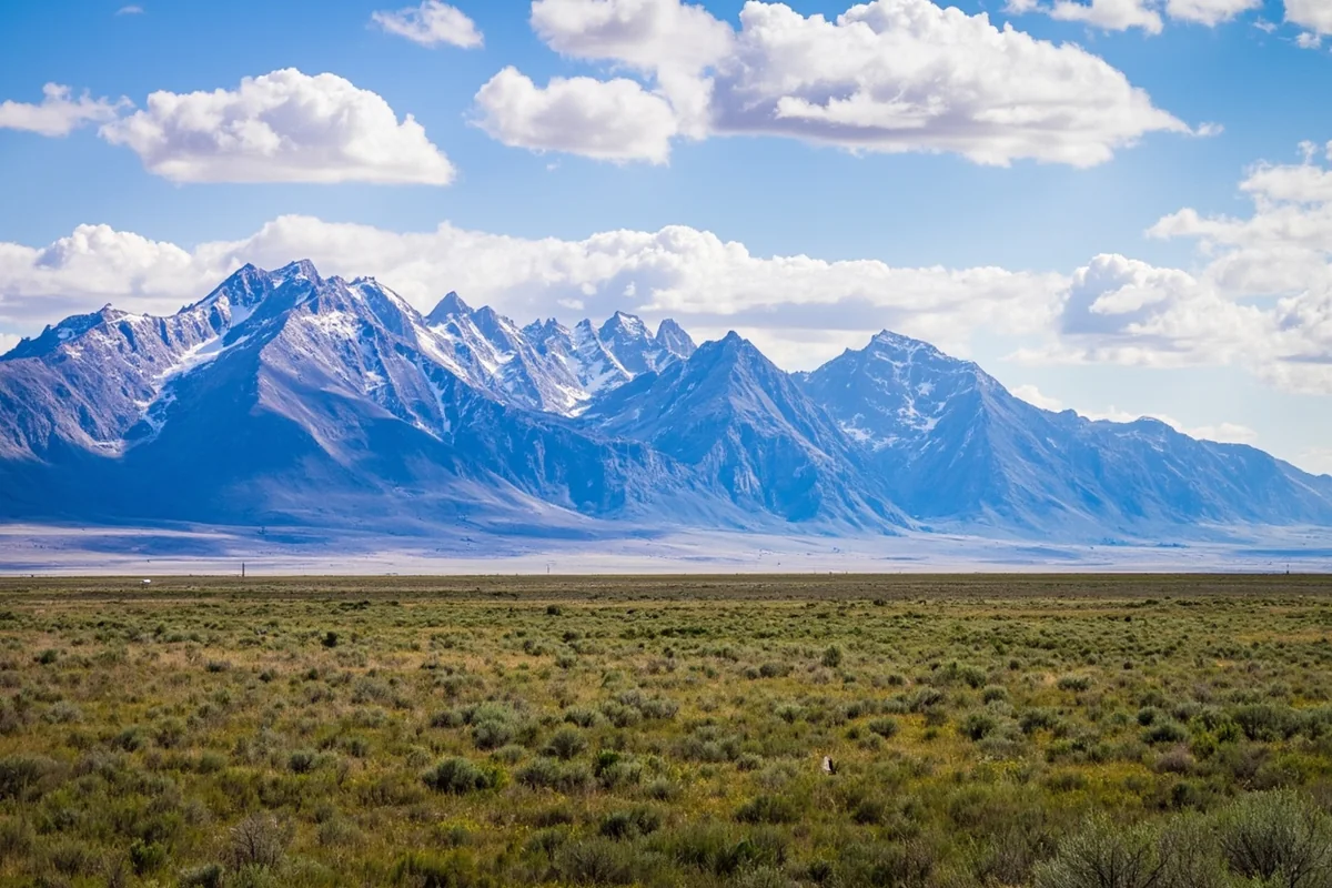 Rocky Mountain Front near Choteau with dramatic peaks rising from plains