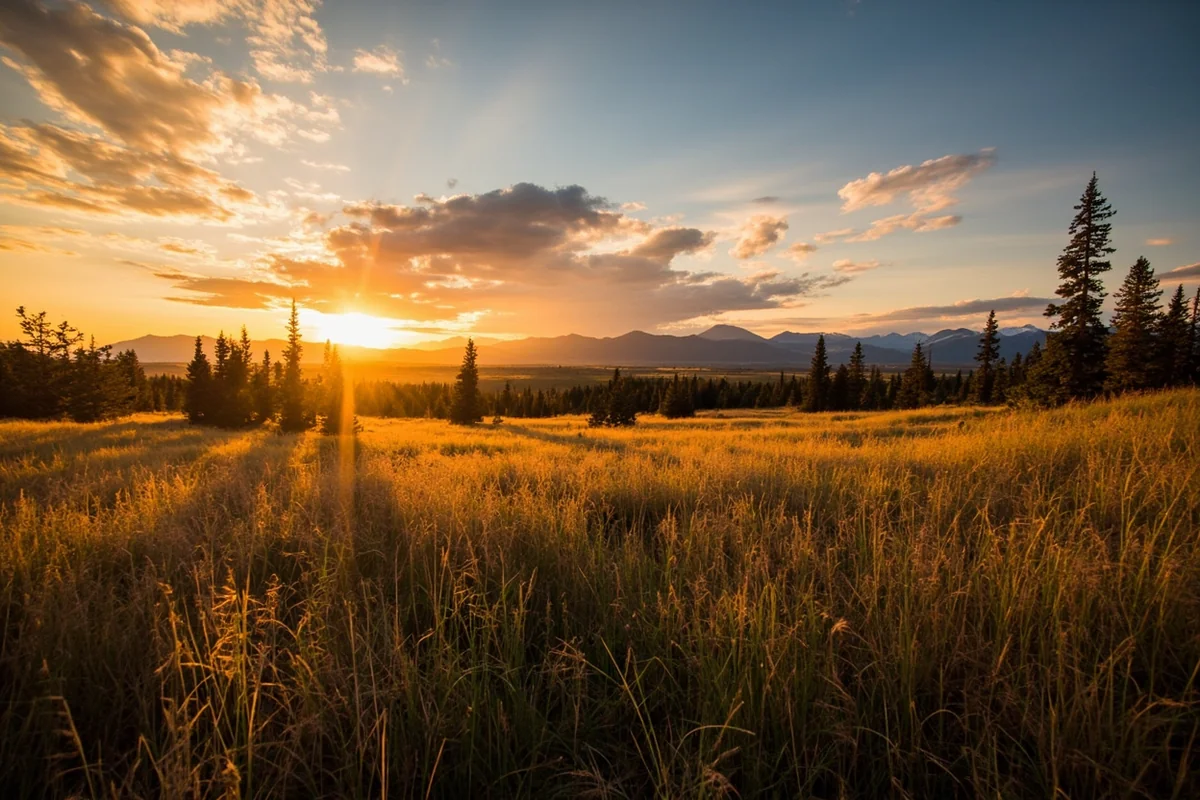 Scenic Montana landscape at golden hour showing the beauty that makes bug encounters worthwhile