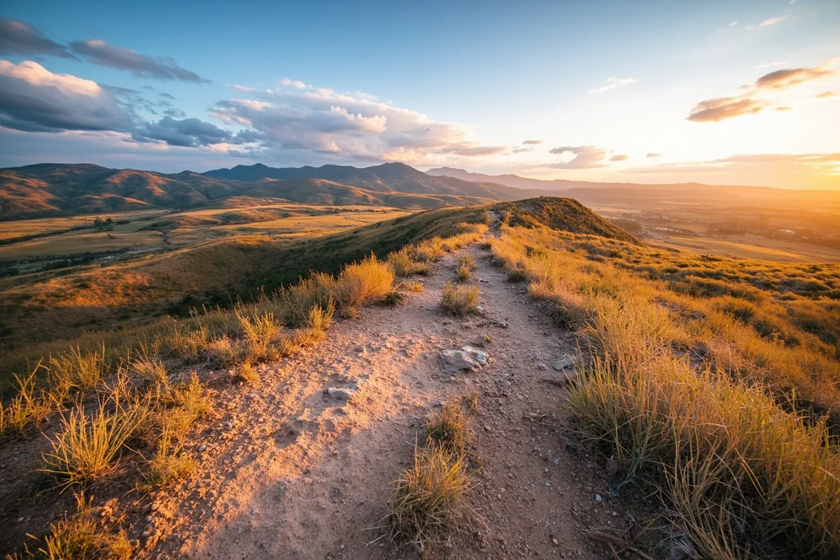 Visible fault scarp near Helena, Montana showing geological evidence of recent seismic activity
