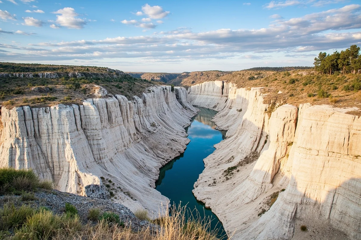 White Cliffs section of Missouri River Breaks with dramatic limestone formations