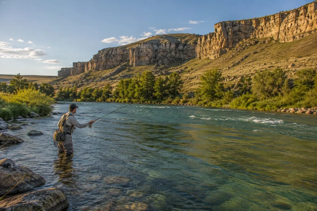 Bighorn River trout fishing below Yellowtail Dam in Montana