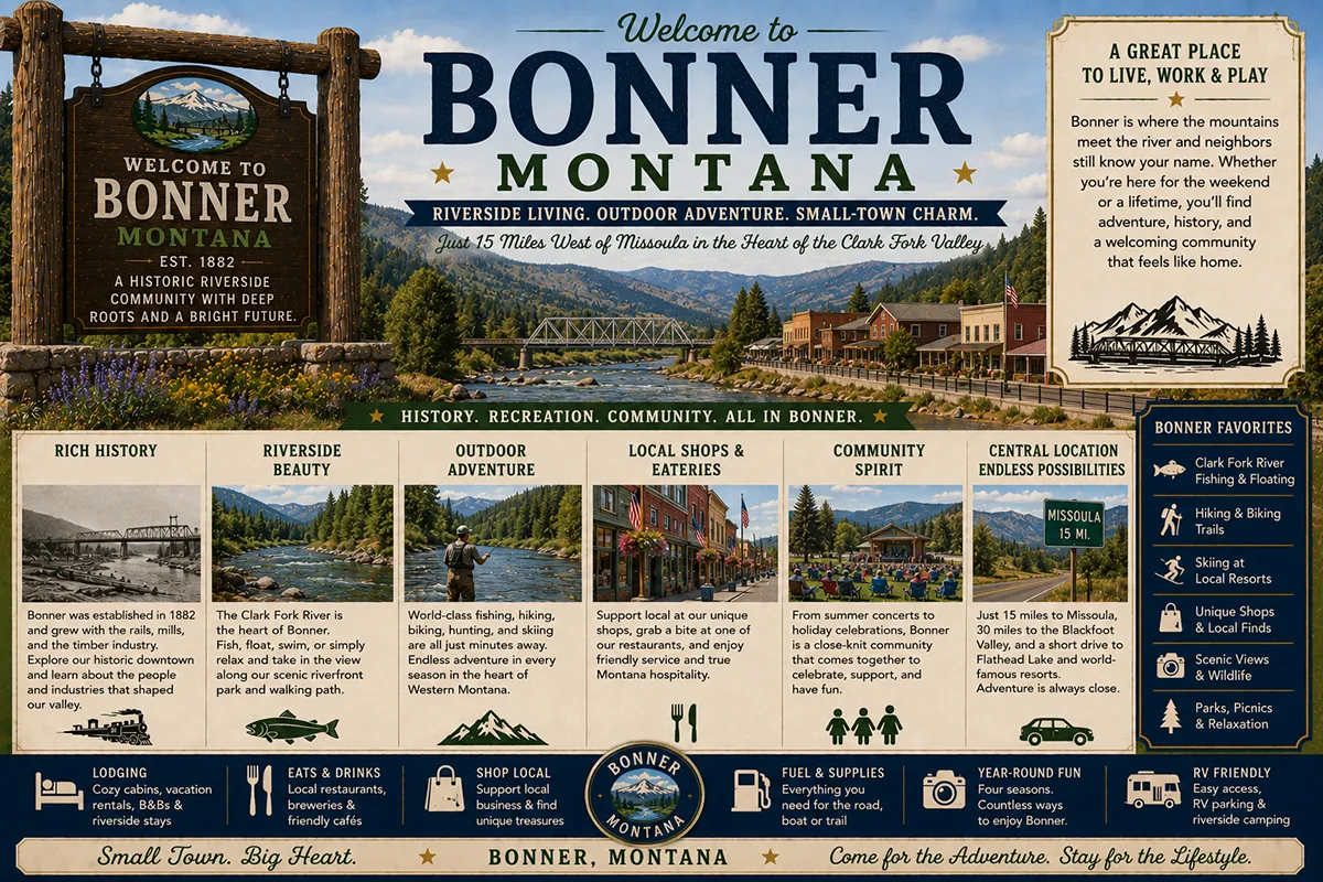 Bonner, Montana: The Complete 2026 Old Mill Town & KettleHouse Amphitheater Guide
