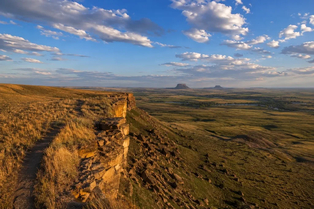 First Peoples Buffalo Jump State Park Ulm Vaughn Cascade County Indigenous buffalo hunting 2000 years